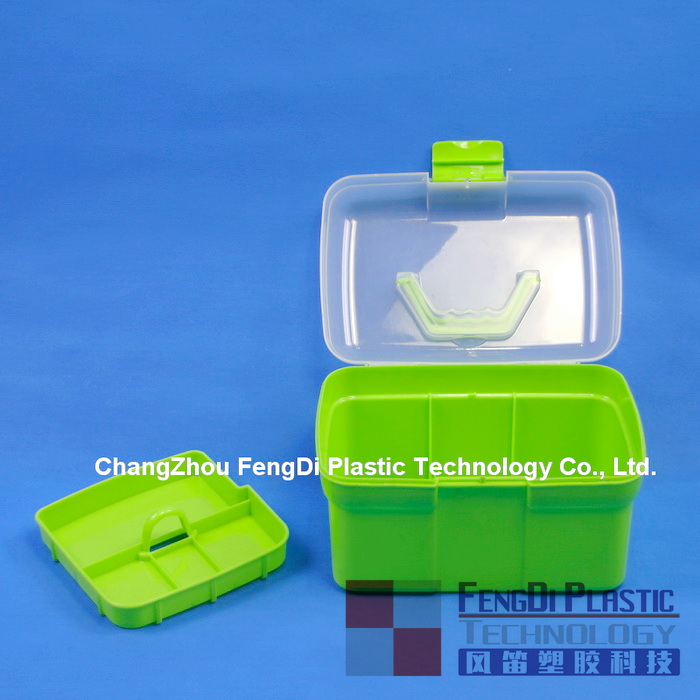 Пластиковая прямоугольная бытовая коробка для хранения