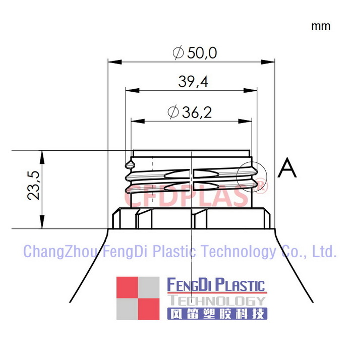 Натуральные вентиляционные замыкания HDPE DIN40 мм